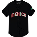 Camisola Jersey Mexico Mundial Clasico Negro Ch M G Eg 2eg