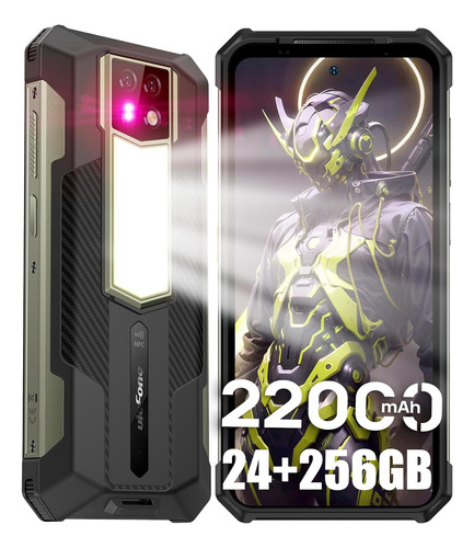 Celular Ulefone Armor 24 Teléfono Robusto Dual Sim 256gb Negro 12gb Ram Visión Nocturna De 64mp 22000mah Batería Pantalla De 6,78 Pulgadas Android 13