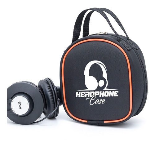 Porta Fone De Ouvido Estojo Case Grande 22x20x12cm Headphone