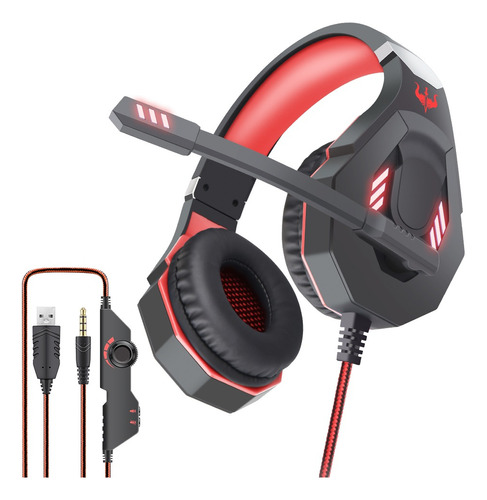 Audífonos Gamer Pop Shope Gt93 Con Micrófono Luz Led