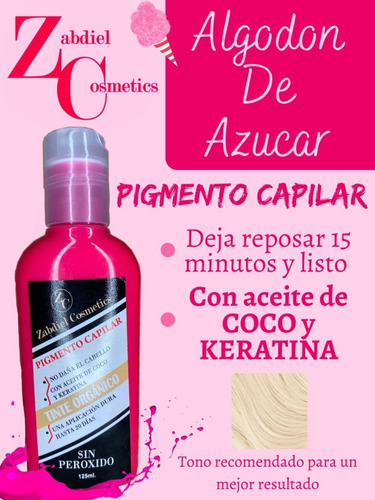 Pigmento Capilar Organico Zc Tinte Fantasia