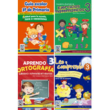 Guías Escolares Para 3ro De Primaria Paquete De 4 Libros 