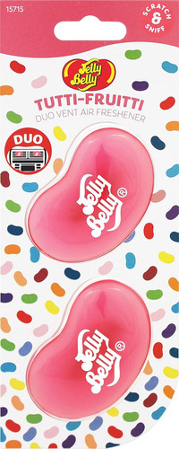 Jelly Belly Aromatizante De Aire De Gel 3d Tutti Frutti 2pzs Rosa 14 Ml
