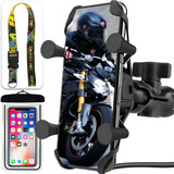 Suporte Garra Celular Moto Universal Carregador Usb + Brinde