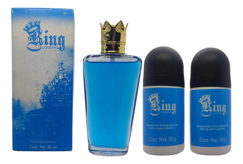 Perfume Para Caballero Set Con Desodorante King Original 