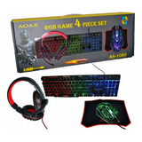 Set Gamer Teclado+mouse+audífonos+mouse Pad Sibling