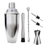 Shaker Cocktail Bar Set Kit De Cocteleria, 6 Piezas