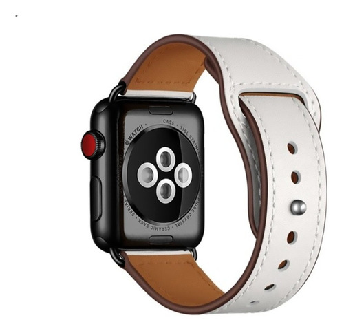 Pulseira Couro Genuíno Para Apple Watch Smartwatch Iwo