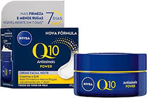 Creme Facial Noite Nivea Q10 Antissinais Hidratante 50g