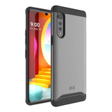 Funda Resistente Para LG Velvet Tudia Dualshield Gris