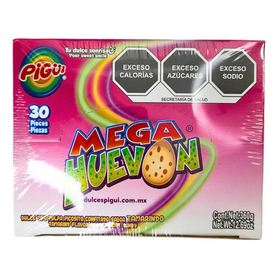 Dulce Tamarindo Confitado Con Chile Pigui Mega Huevon 30 Piezas | MercadoLibre
