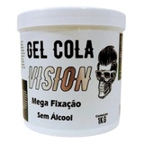 3 Gel Cola Vision Mega Fixação Bancada 1kg Gel Cola Barato