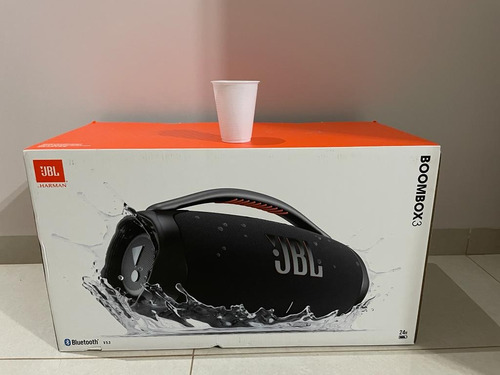 Caixa De Som Jbl Boombox 3 Com Bluetooth, Usb, 80w Rms,preto