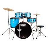 Bateria Nagano Onix Smart Bumbo 22 Completa Banco Pratos