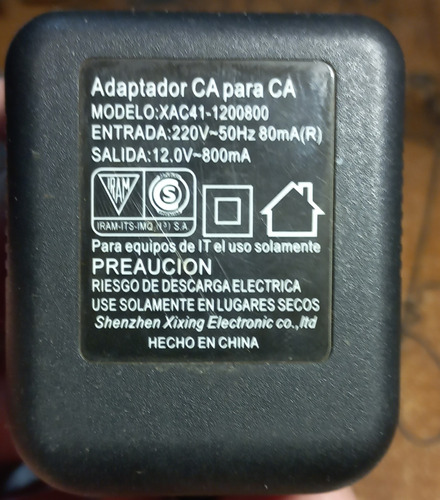 Transformador 12v 800ma 