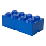 Lego Storage Caja Para Almacenar Forma Bloque De Lego 2x4 Color Azul