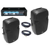 Combo Sonido 2 Bafles 12  + Consola  Potenciada Envio Gratis