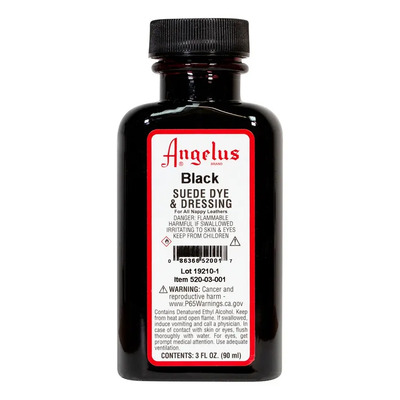 Tinte Angelus Para Gamuza Y Nubuck Negro Suede Dye 3oz | MercadoLibre