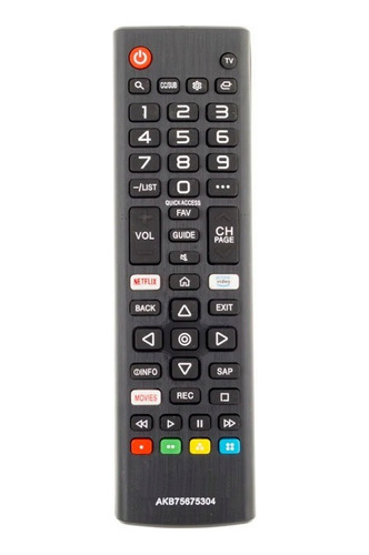 Controle Compatível Tv Smart Akb-75675304 Sky-9053