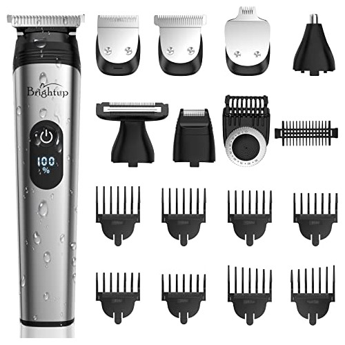 Recortador De Barba Brightup Para Hombre, Kit De Aseo De Bar