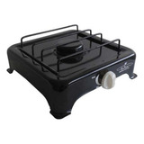 Anafe Cocina Enlozado 1 Hornalla Con Robinete Gas Envasado Color Negro