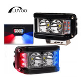 Par Faros De Led Luz Policía Para Off Road Moto 4x4 5000lm