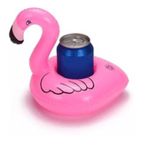 17 Flotadores Flamingo Portavasos Inflable Piscina Party 