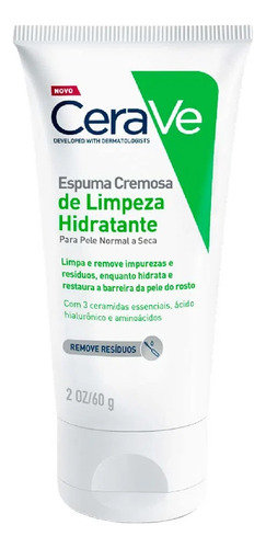 Espuma Cremosa De Limpeza Hidratante Facial - Cerave - 60g