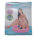 Pileta Inflable Para Bebe 2 Aros Piso C Dibujos 60 Cm Verano