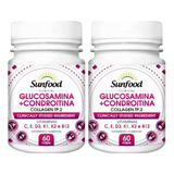 Glucosamina Condroitina + Collagen Sunfood 60 Caps -2 Potes