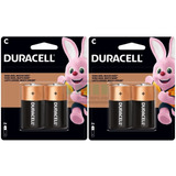 C Media 1,5v Duracell / 4 Pilhas