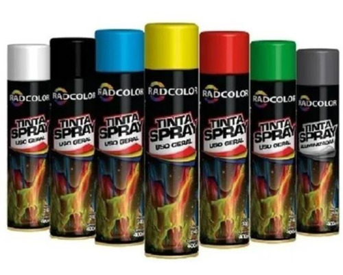 3 Unidades Tinta Spray Todas As Cores Uso Geral E Automotivo