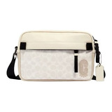 Mariconera Coach Edge Blanca Monogram 100% Original + Envio 