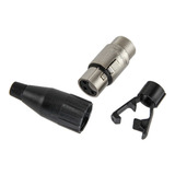 Ficha Conector Canon Hembra Xlr 3p Amphenol Cable Ac3f Htec