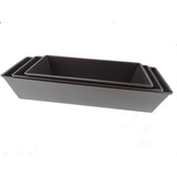 Set De 3 Moldes Para Pan De Caja Antiadherente Cocina