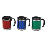 Taza Térmica Acero Inoxidable C/manija 400ml Acero Benabi