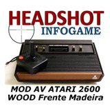Serviço De Conversão Mod Av Atari 2600 Wood Frente Madeira