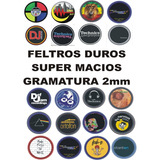 Frete Grátis - Personalize 03  Feltros P/ Toca Discos Vinil 