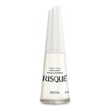 Esmalte Risque Cristal Branco Cintilante Hipoalergênico