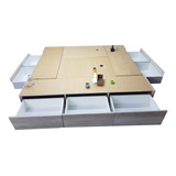 Cama Box Base Somier Cajones Y Baulera 1.80 X 2