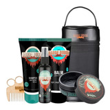 Kit Para Barba Rubra Necessaire Shampoo Balm Óleo Pomada