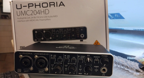 Interfaz De Audio Behringer Uphoria Umc204hd -oportunidad !!