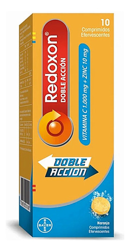 Redoxon Doble Acción Vit C 1g. + Zinc 10mg 10 Com Eferves