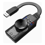 Tarjeta De Sonido Usb 7.1 Gamer Plextone Pc Linux Mak 24 Bit