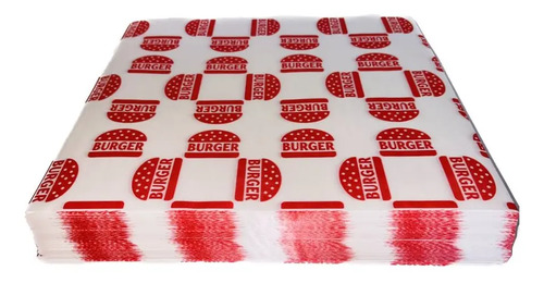Papel Grado Alimenticio Impreso Hamburguesas 22x29 1000hojas | Meses sin interés