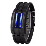 Skmei Reloj Matriz Moda Hombre Binario Led Digital Pulsera