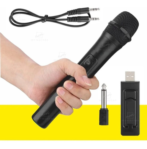 Microfono Inalambrico Usb Y Plug Profesional Adaptador Cable