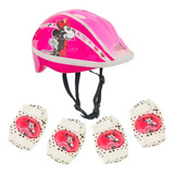 Kit Proteção Infantil Capacete Bike Skate Patins Disn Minnie