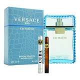Versace Eau Fraiche 100ml Hombre Original+perfume Cuba 35ml