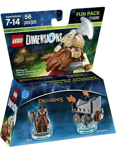 Lego Dimension Fun Pack Gimli Lord Of The Ring
